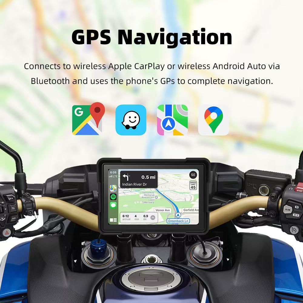 Enregistreur de conduite portable pour véhicule et moto 5'' 5MP 12V 64GB dualcam. - IVOIRART.COM
