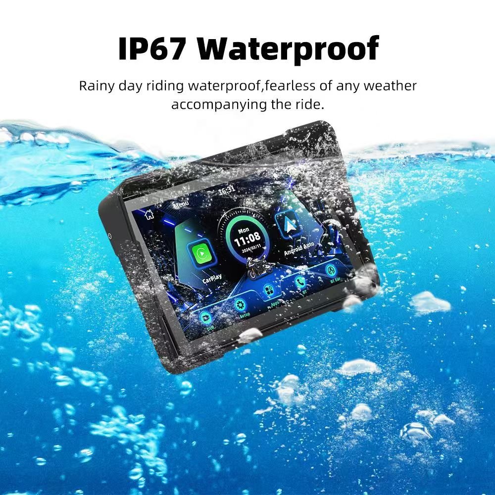 Enregistreur de conduite portable pour véhicule et moto 5'' 5MP 12V 64GB dualcam. - IVOIRART.COM