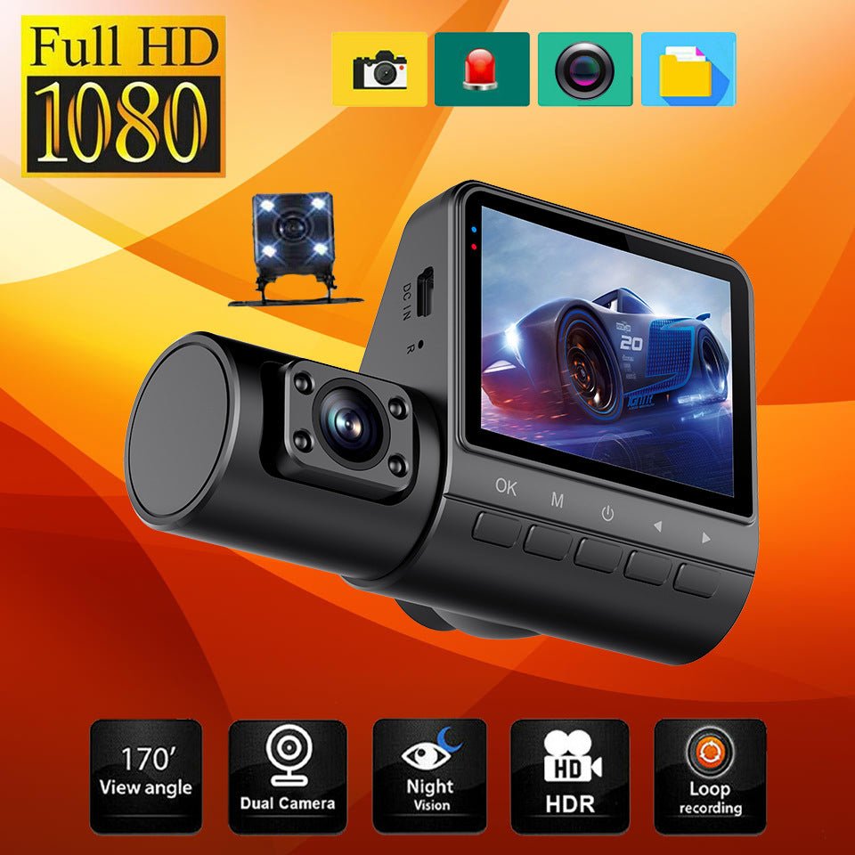Enregistreur de Voiture Haute Définition 1080P - 170° - Détection Mouvement - DVR2 - IVOIRART.COM