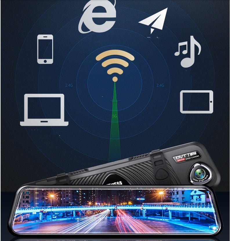 Enregistreur HD 360 Panoramique R9 – Dashcam avant et arrière 1080p F2.0 IPS 8inch - IVOIRART.COM