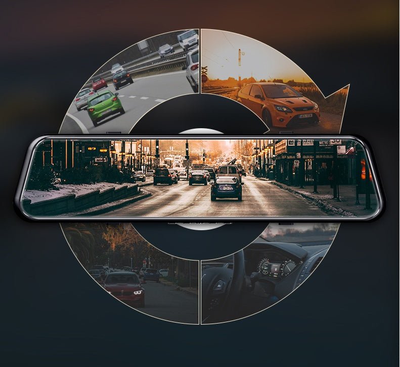 Enregistreur HD 360 Panoramique R9 – Dashcam avant et arrière 1080p F2.0 IPS 8inch - IVOIRART.COM
