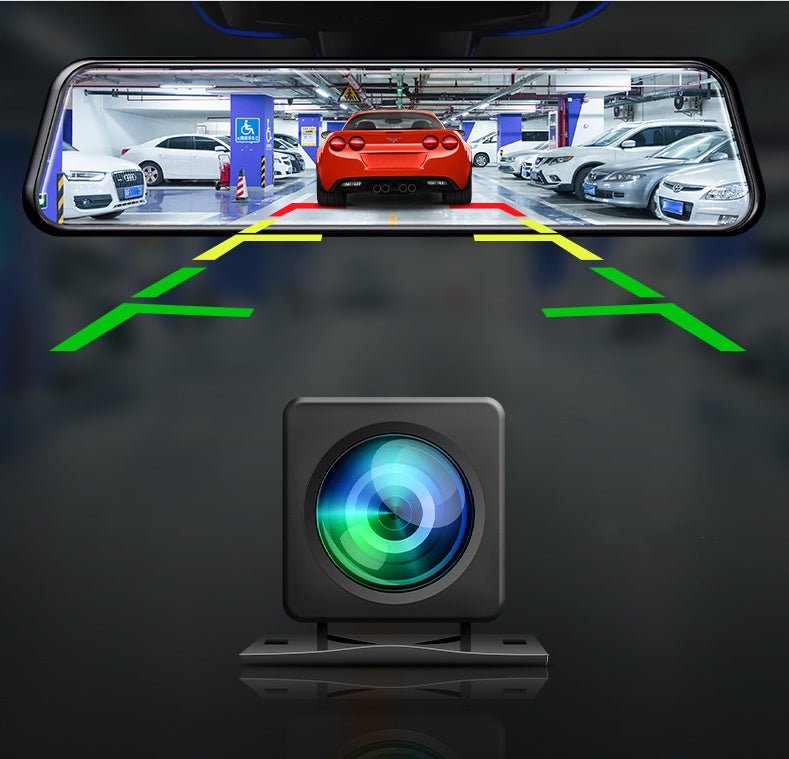 Enregistreur HD 360 Panoramique R9 – Dashcam avant et arrière 1080p F2.0 IPS 8inch - IVOIRART.COM
