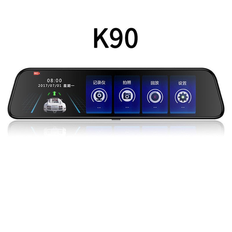 Enregistreur tachygraphe rétroviseur 12 pouces à commande vocale et caméra HD+ 4K - IVOIRART.COM