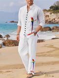 Ensemble chemise hommes manches longues col revers printemps-automne décontracté - IVOIRART.COM