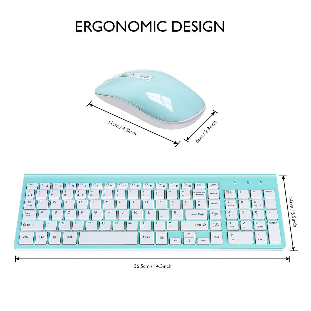 Ensemble clavier souris sans fil 2,4G ultra-fin accessoires bureau portable - IVOIRART.COM