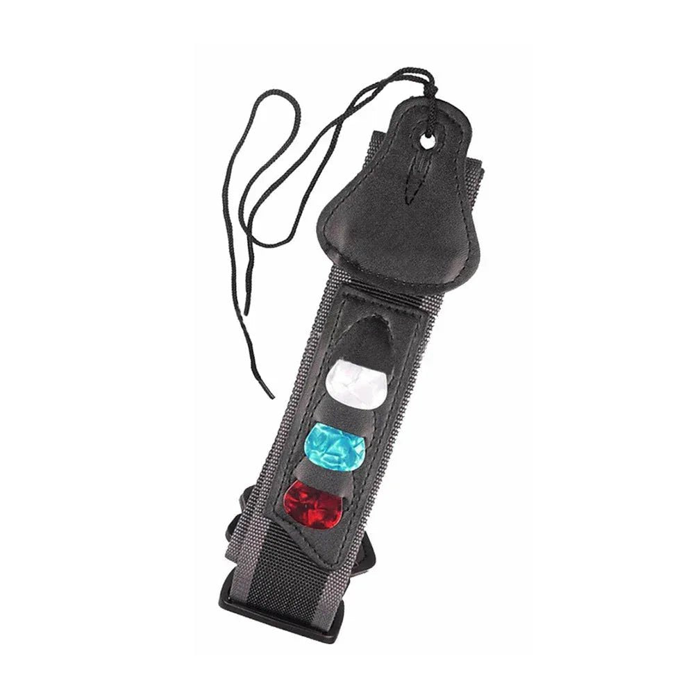 Ensemble Cordon et Sangle Pagaie pour Guitare - Nylon Extensible 86 - 130 cm - IVOIRART.COM