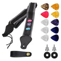 Ensemble Cordon et Sangle Pagaie pour Guitare - Nylon Extensible 86 - 130 cm - IVOIRART.COM