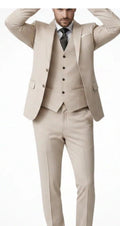 Ensemble Costume Homme Trois Pièces Col à Bec Costume de Mariage Velours - IVOIRART.COM