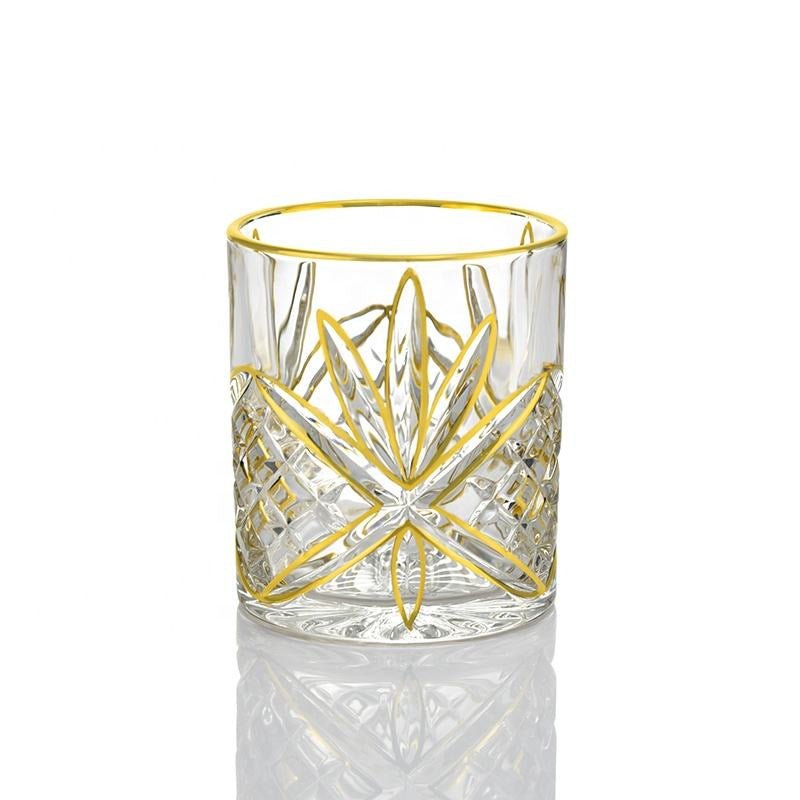 Ensemble de 7 pièces No.16 pour whisky avec liseré doré – Service maison élégant - IVOIRART.COM