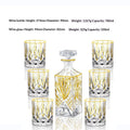 Ensemble de 7 pièces No.16 pour whisky avec liseré doré – Service maison élégant - IVOIRART.COM