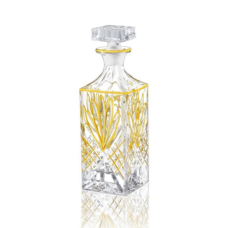 Ensemble de 7 pièces No.16 pour whisky avec liseré doré – Service maison élégant - IVOIRART.COM