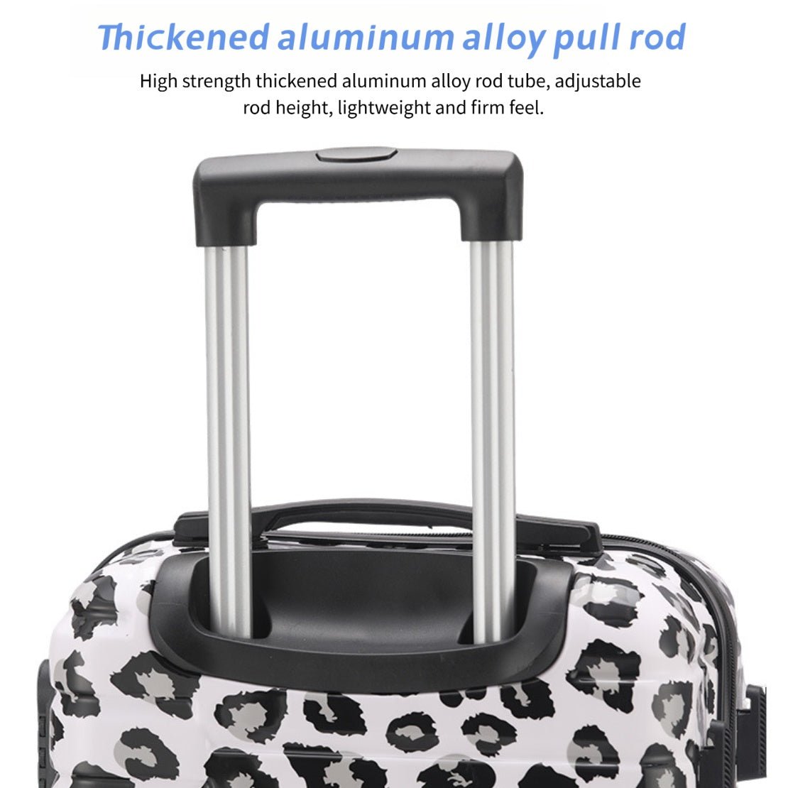 Ensemble de bagages 2 pièces 20 pouces avec trousse de maquillage, coque rigide extensible, roues pivotantes à 360°, grande capacité, léger, crochet latéral, serrure indépendante - IVOIRART.COM