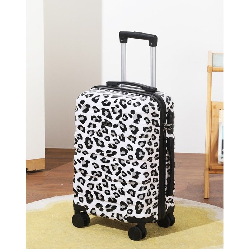 Ensemble de bagages 2 pièces 20 pouces avec trousse de maquillage, coque rigide extensible, roues pivotantes à 360°, grande capacité, léger, crochet latéral, serrure indépendante - IVOIRART.COM