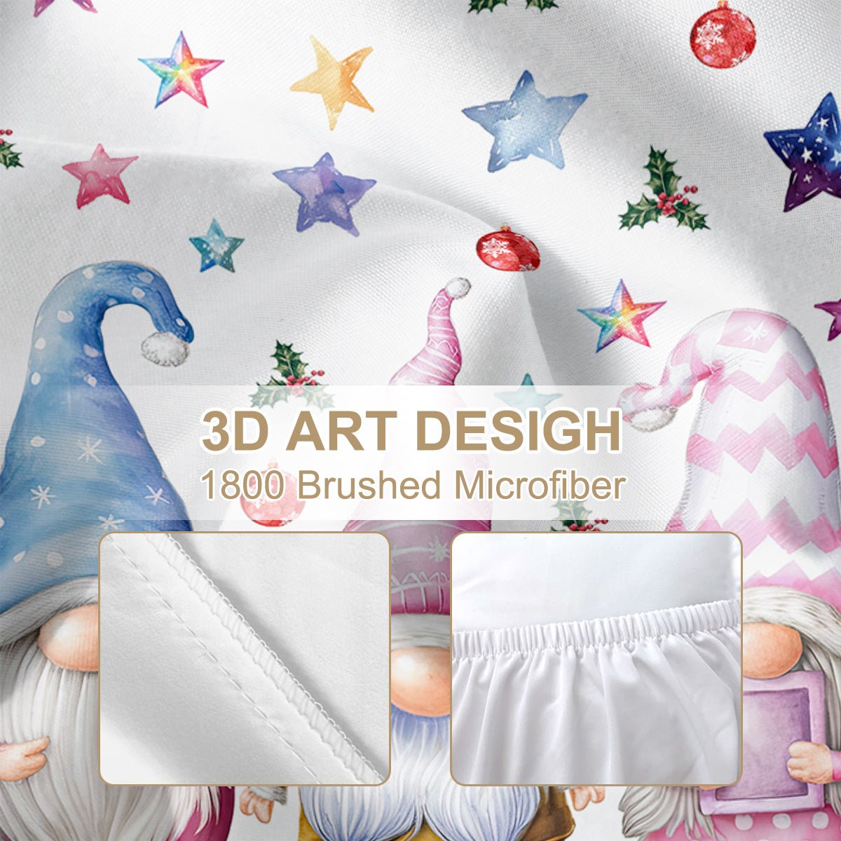 Ensemble de Draps Plat de Noël avec Bonhomme de Neige pour Enfants Filles Adolescents Hiver Flocons de Neige Décor de Noël 1 Drap Plat 1 Drap - Housse & 2 Taies d'Oreiller - IVOIRART.COM