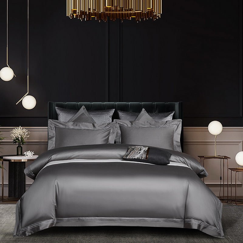 Ensemble de Literie 4 Pièces en Coton à Fibres Longues pour un Confort Luxueux - IVOIRART.COM