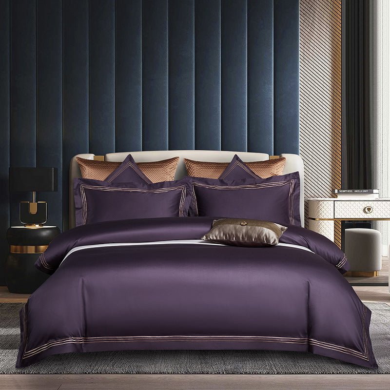 Ensemble de Literie 4 Pièces en Coton à Fibres Longues pour un Confort Luxueux - IVOIRART.COM