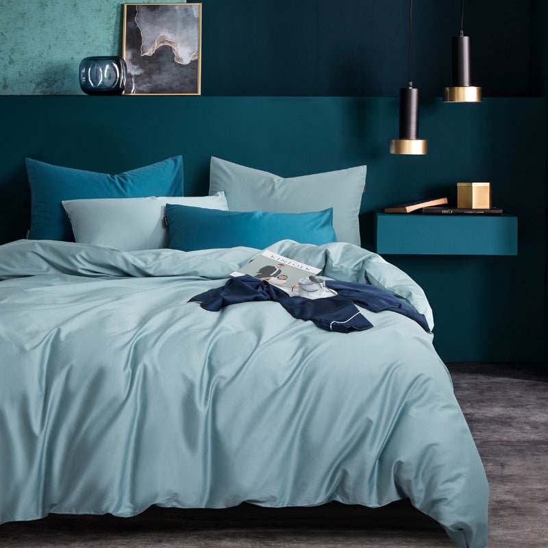 Ensemble de Literie de Luxe en Coton Égyptien 4 Pièces pour Lit 1,5 - 1,8 m - IVOIRART.COM