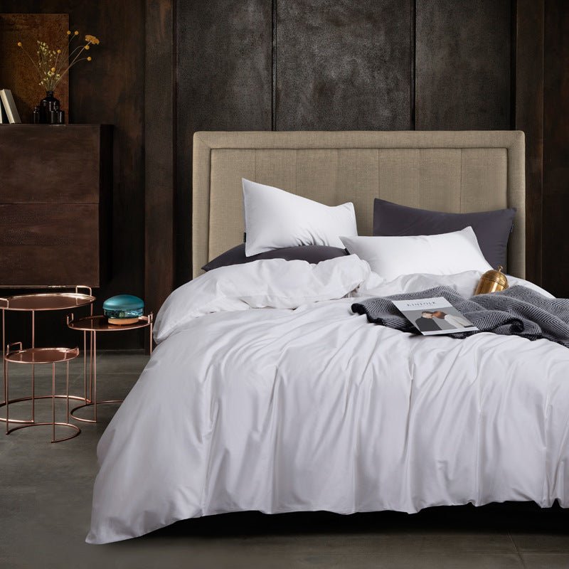 Ensemble de Literie de Luxe en Coton Égyptien 4 Pièces pour Lit 1,5 - 1,8 m - IVOIRART.COM