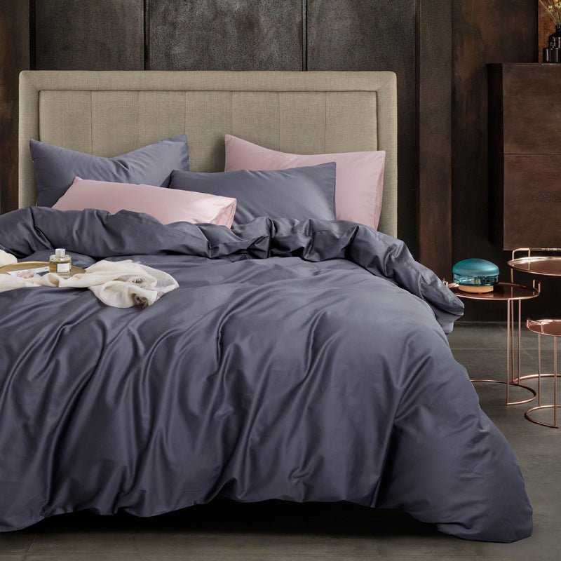 Ensemble de Literie de Luxe en Coton Égyptien 4 Pièces pour Lit 1,5 - 1,8 m - IVOIRART.COM