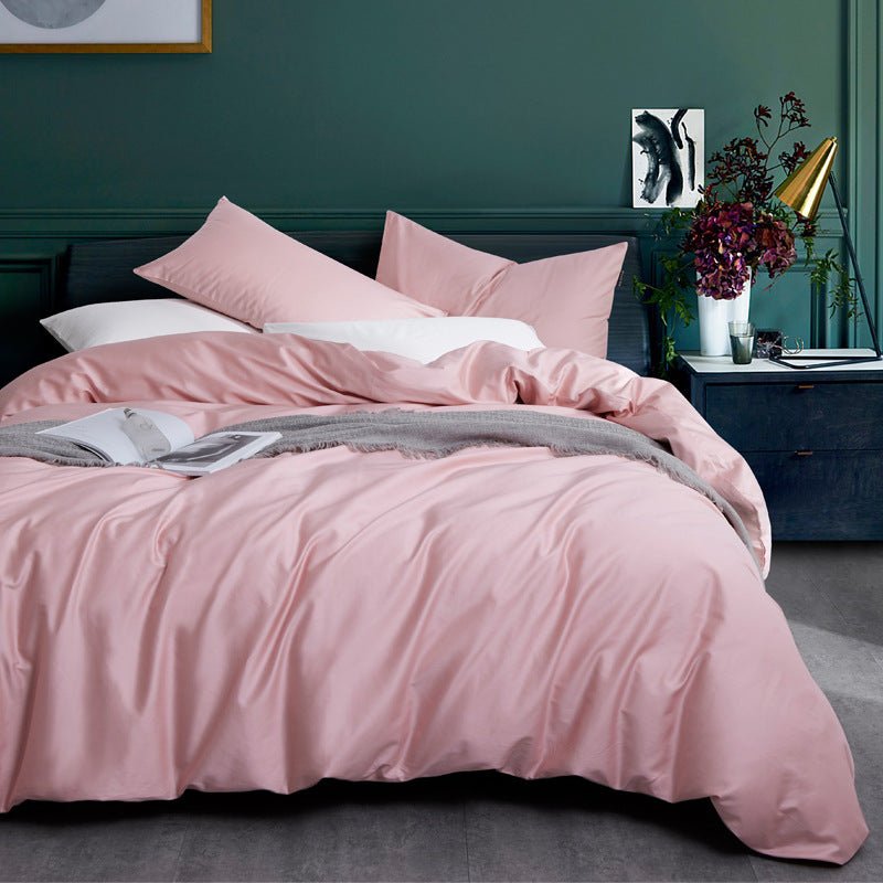 Ensemble de Literie de Luxe en Coton Égyptien 4 Pièces pour Lit 1,5 - 1,8 m - IVOIRART.COM