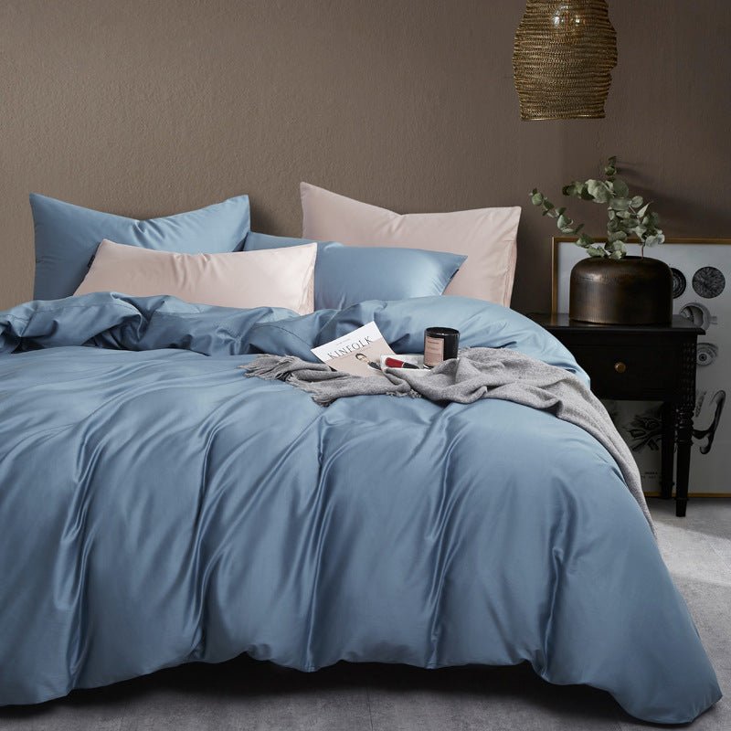 Ensemble de Literie de Luxe en Coton Égyptien 4 Pièces pour Lit 1,5 - 1,8 m - IVOIRART.COM