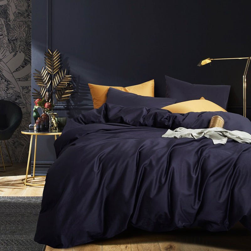 Ensemble de Literie de Luxe en Coton Égyptien 4 Pièces pour Lit 1,5 - 1,8 m - IVOIRART.COM