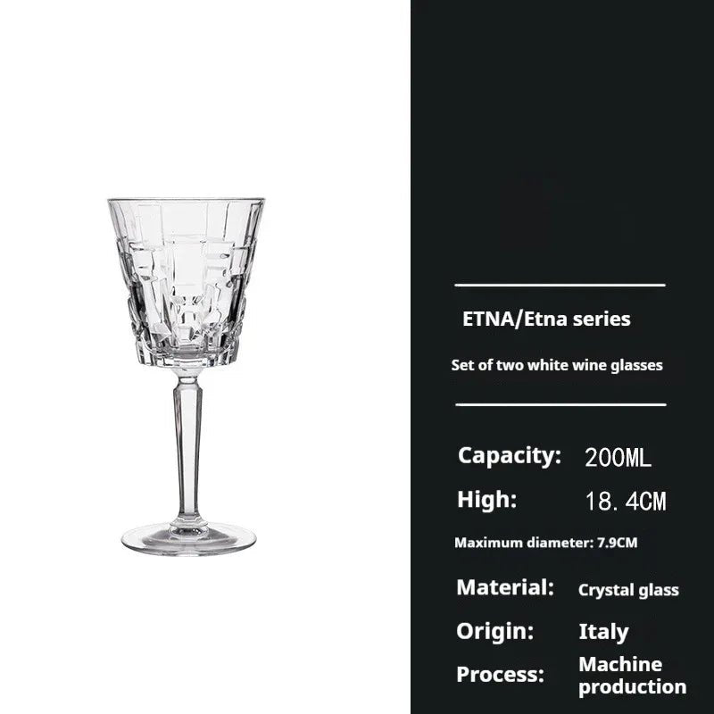 Ensemble de Verres à Vin en Cristal pour Usage Domestique, Élégance Nordic - IVOIRART.COM