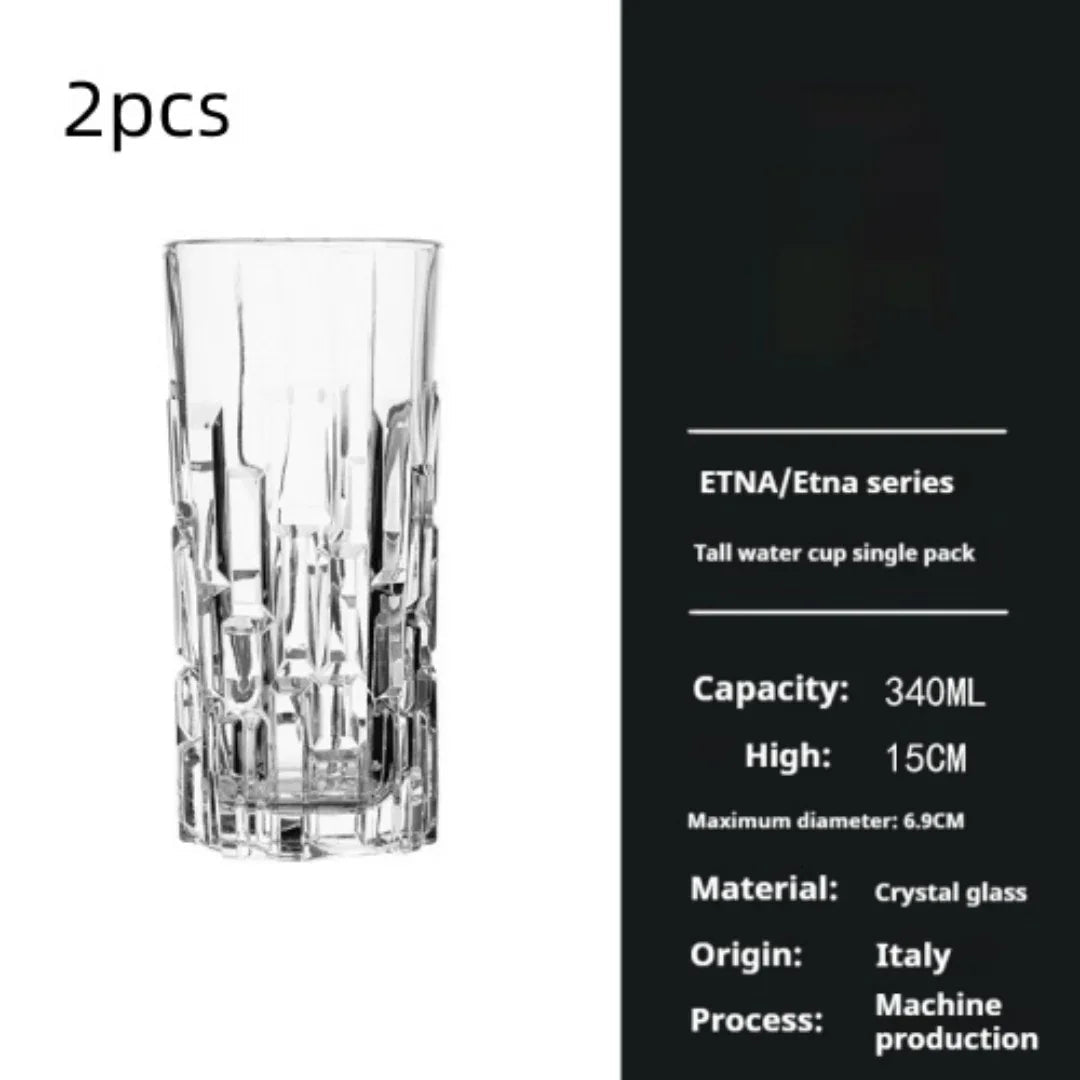 Ensemble de Verres à Vin en Cristal pour Usage Domestique, Élégance Nordic - IVOIRART.COM