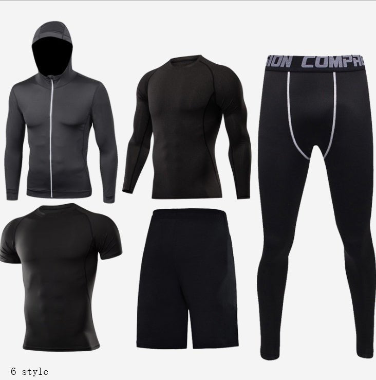 Ensemble de vêtements de fitness avec collants de basket-ball performants pour homme - IVOIRART.COM
