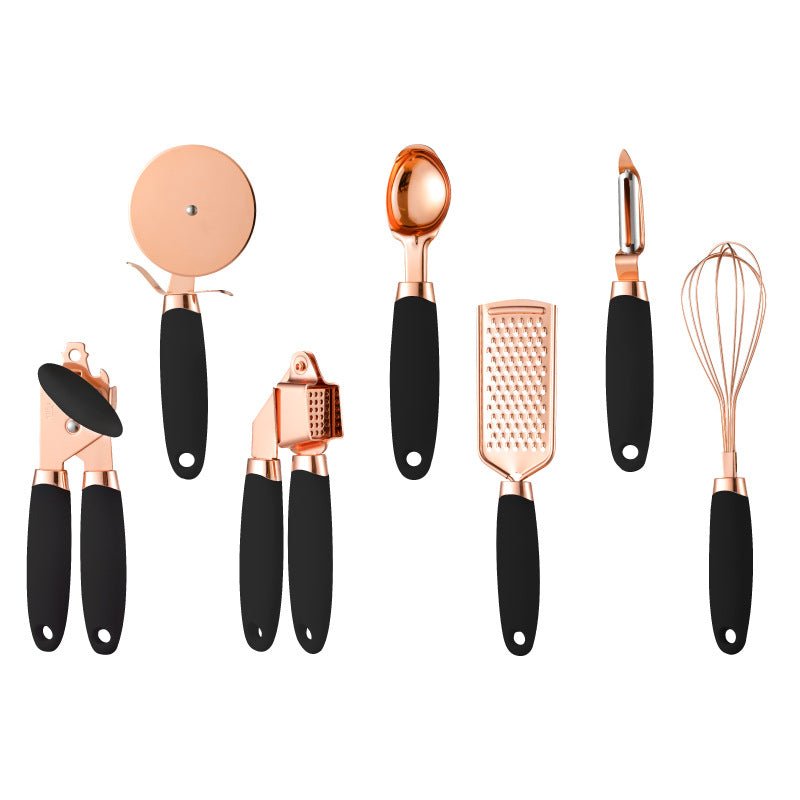 Ensemble d’éplucheurs ménagers pour cuisine avec finition cuivre plaqué élégant - IVOIRART.COM