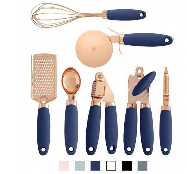 Ensemble d’éplucheurs ménagers pour cuisine avec finition cuivre plaqué élégant - IVOIRART.COM