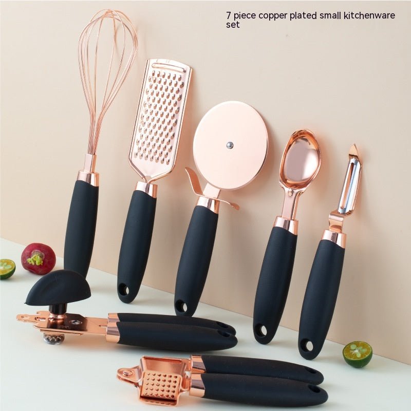 Ensemble d’éplucheurs ménagers pour cuisine avec finition cuivre plaqué élégant - IVOIRART.COM