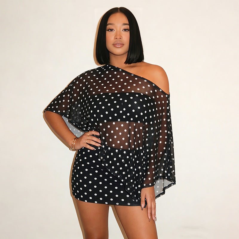 Ensemble deux pièces femme : top épaules dénudées imprimé griffe et jupe midi ! - IVOIRART.COM
