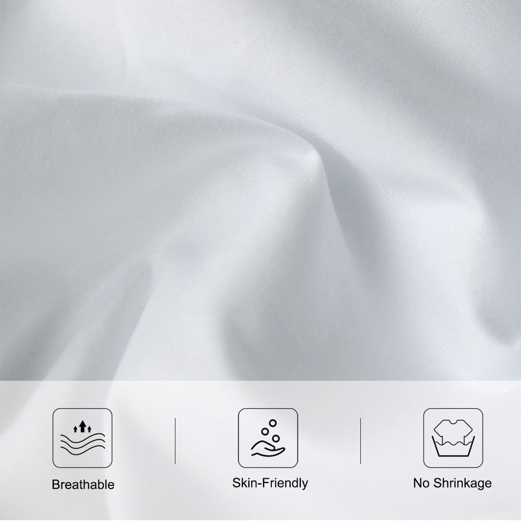 Ensemble draps plats 4 pièces moderne bohème, literie art minimaliste abstrait noir blanc - IVOIRART.COM