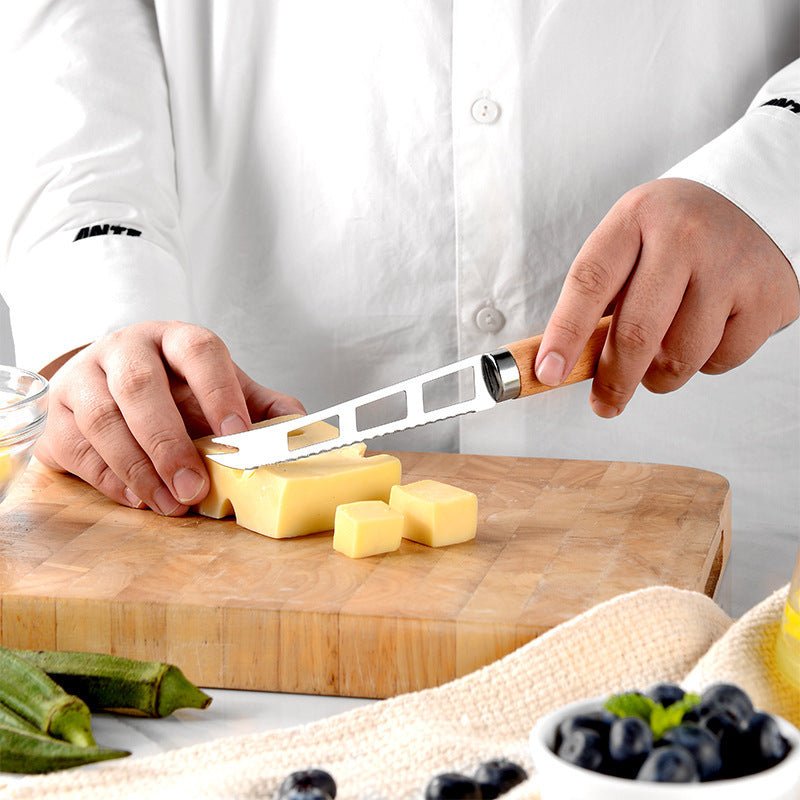 Ensemble d’ustensiles de cuisine créatifs avec manches en bois de hêtre - IVOIRART.COM