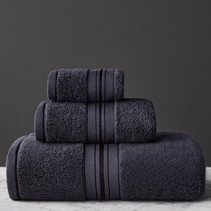 Ensemble épais de serviettes de bain en coton pur pour plage et salon beauté - IVOIRART.COM
