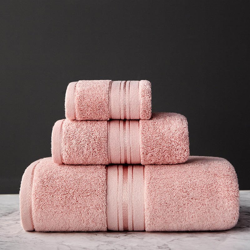 Ensemble épais de serviettes de bain en coton pur pour plage et salon beauté - IVOIRART.COM