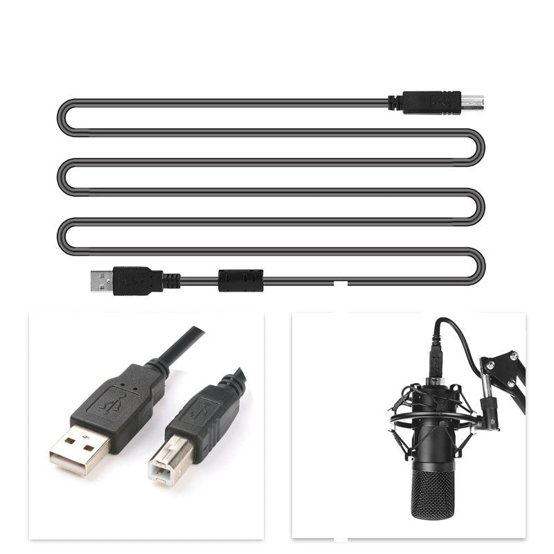 Ensemble microphone BM-700 condensateur noir avec support métal et haute fidélité - IVOIRART.COM