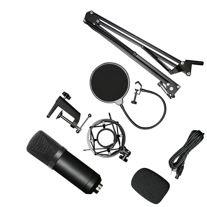 Ensemble microphone BM-700 condensateur noir avec support métal et haute fidélité - IVOIRART.COM