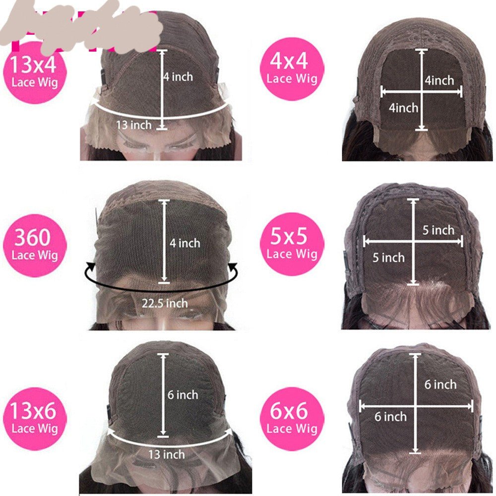 Ensemble Perruque en Cheveux Naturels avec Dentelle, Lisse, Noire, Mi-Longue - IVOIRART.COM