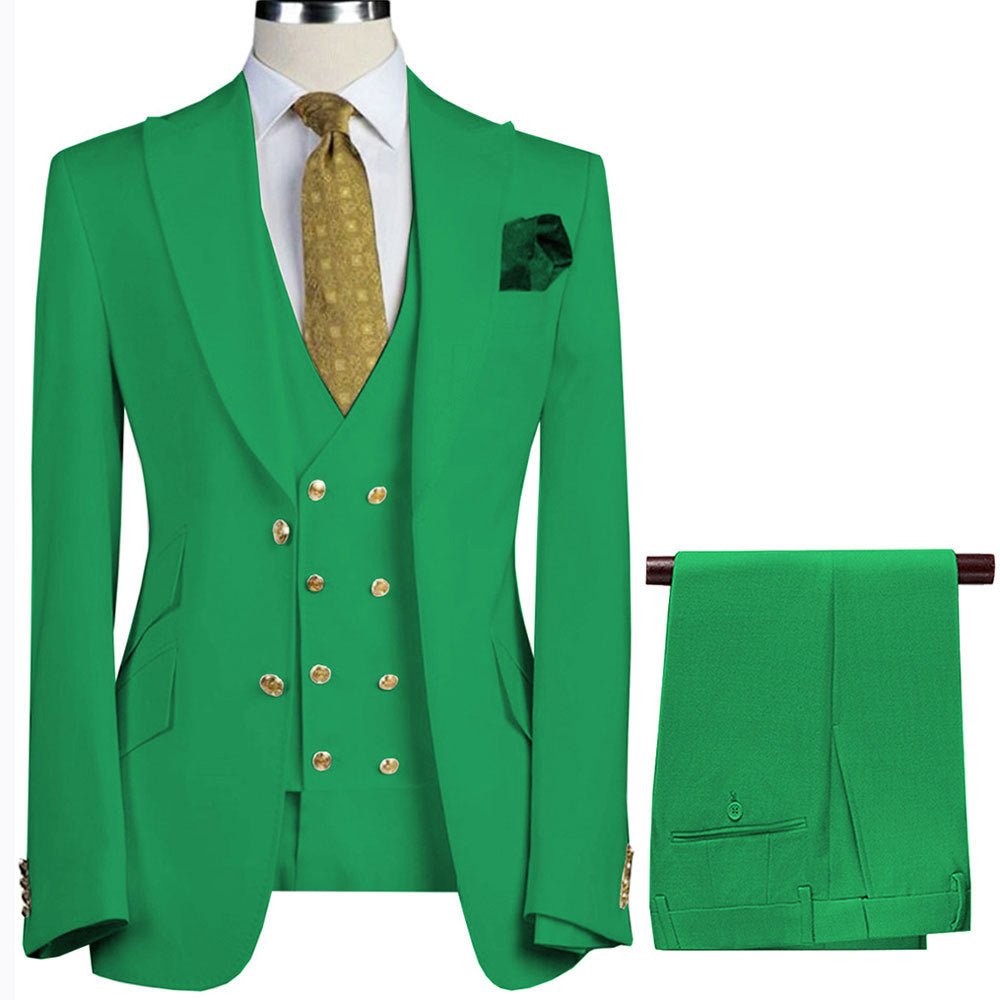 Ensemble trois pièces homme décontracté et polyvalent — veste, gilet, pantalon . - IVOIRART.COM