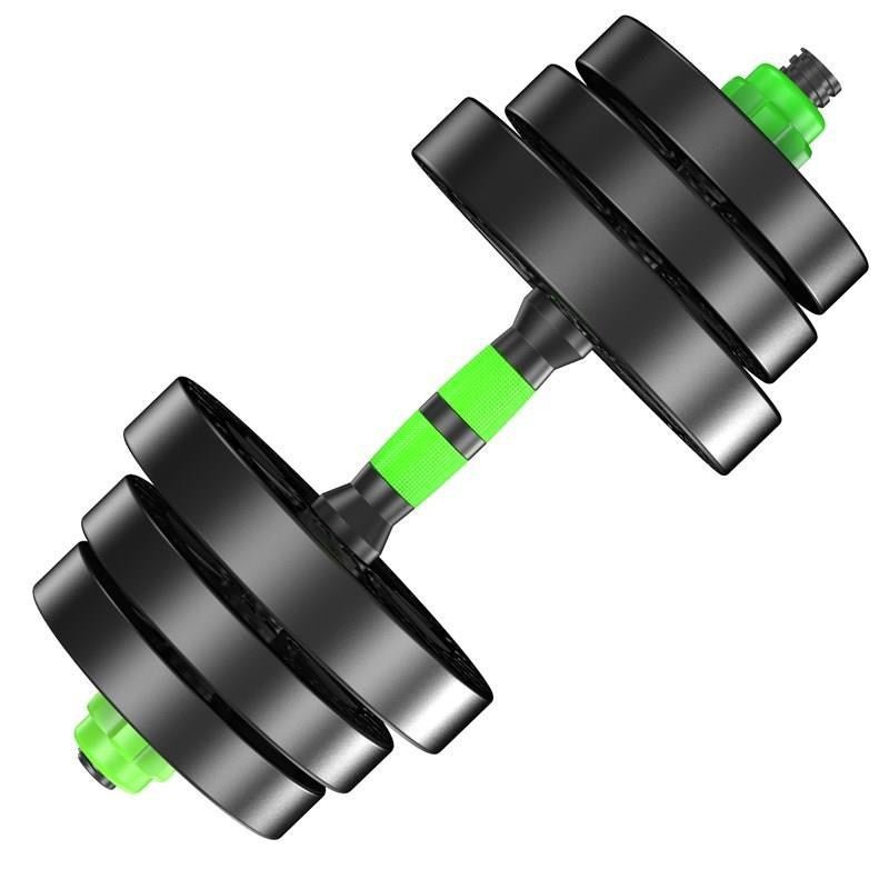 Équipement de Fitness Détachable à Domicile - Haltères Métal Vert 10 - 40 kg - IVOIRART.COM