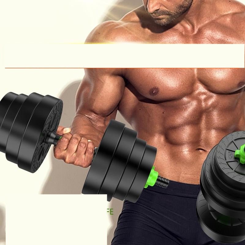 Équipement de Fitness Détachable à Domicile - Haltères Métal Vert 10 - 40 kg - IVOIRART.COM