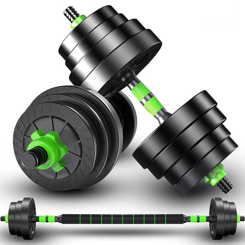 Équipement de Fitness Détachable à Domicile - Haltères Métal Vert 10 - 40 kg - IVOIRART.COM