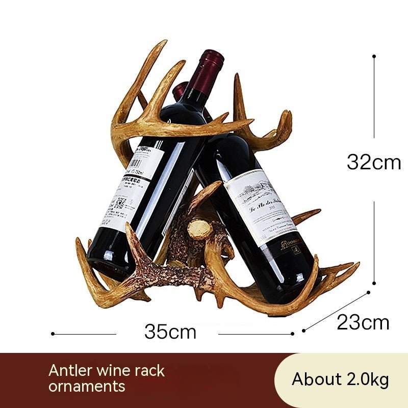 Étagère originale inclinée créative pour vin rouge, salon et décoration maison - IVOIRART.COM