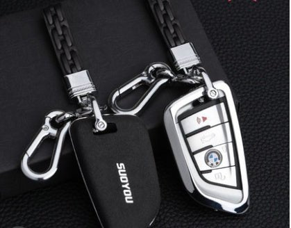 Étui de protection pour clés en daim avec cadre en alliage de zinc - élégant et durable - IVOIRART.COM
