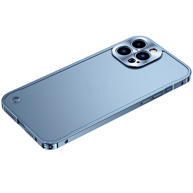 Étui métal magnétique transparent givré cadre avec fermoir hippocampe iPhones 11 - IVOIRART.COM