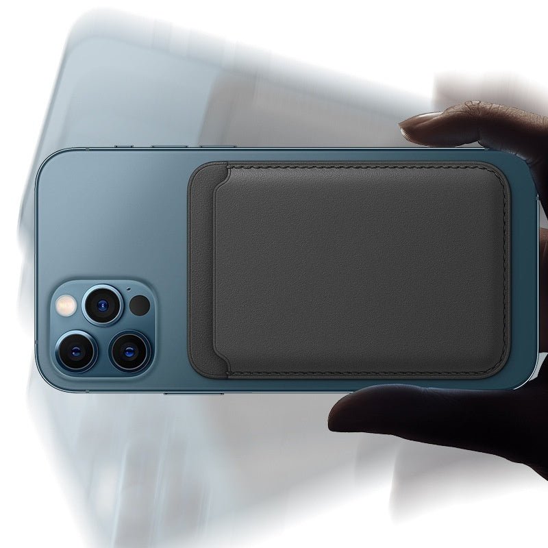 Étui portefeuille magnétique en cuir de luxe pour iPhone 14 Pro Max, 13, 12 avec MagSafe, porte - cartes et support intégré - IVOIRART.COM