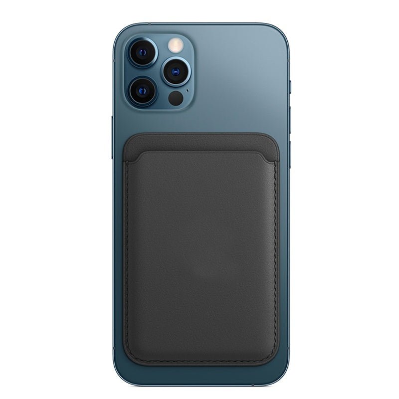 Étui portefeuille magnétique en cuir de luxe pour iPhone 14 Pro Max, 13, 12 avec MagSafe, porte - cartes et support intégré - IVOIRART.COM