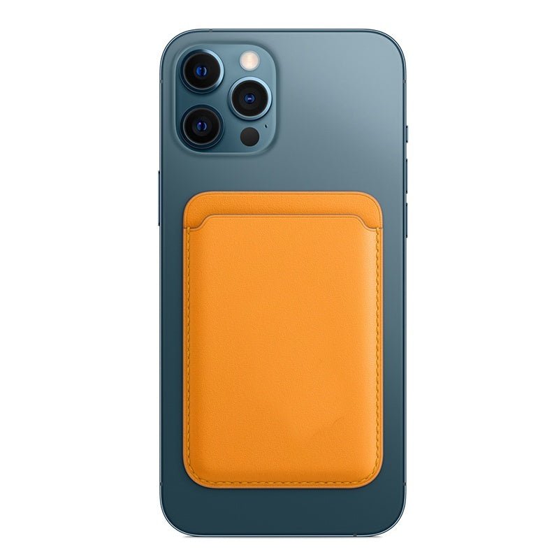 Étui portefeuille magnétique en cuir de luxe pour iPhone 14 Pro Max, 13, 12 avec MagSafe, porte - cartes et support intégré - IVOIRART.COM